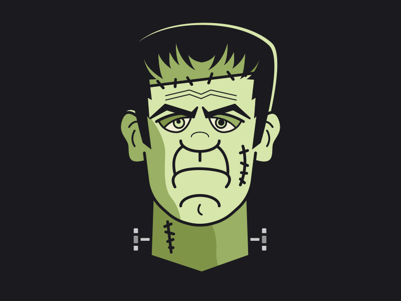 Frankenstein Illustration By Garrett On Dribbble