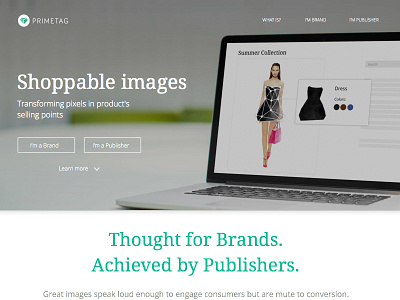 Primetag images landing landingpage primelove primetag products shoppable