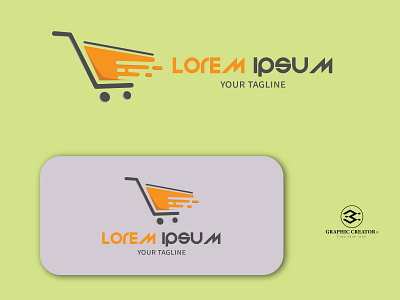 Shop Logo branding design flat graphic design icon illustration illustrator logo minimal shoplogo ui