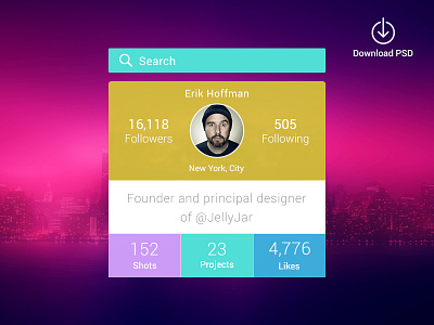 Designer Profile Widget android app calender ios mobile music pakistan ui ui ux designer ux widget