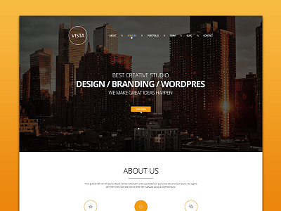 Vista Creative PSD Template