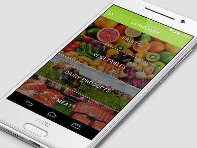 Grocery App Screen android animation app dashboard ios iphone7 mobile ui ux website wireframes