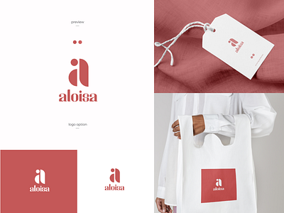Aloisa Logo brand branding designlogo fashion fashionlogo graphic design illustration inspiration logo logodesign logoinspiration mockup mockuplogo stationary visualidentity