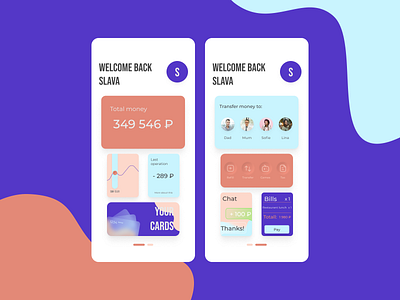 E-Wallet (Version 2.0) app design ui ux