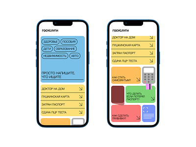 Redesign GosUslgi / Редизайн ГосУслуги app design ui