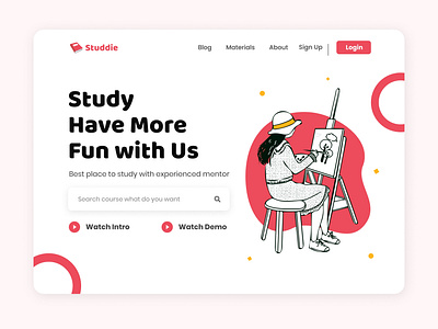 Course Website Landing Page