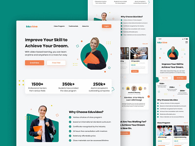 Skill Improvement Online Course Landing Page