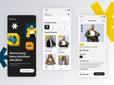 Blanjaa branding e commerce fashion mobile app shop ui ui design ux ux design woman