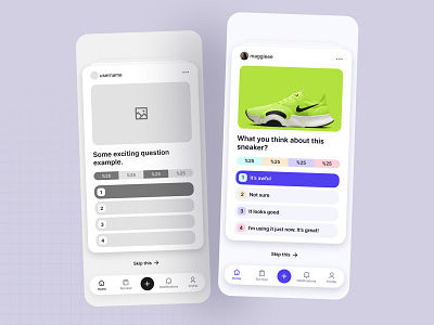 Random Survey App - Backyard Experiments ✦ app branding design product design ui uidesign uiux ux