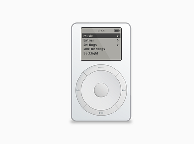 iPod Classic in Sketch apple ipod ipod classic product design sketch ui