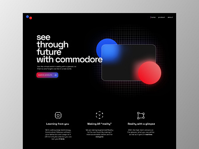 Commodore Rebranding Landing Page