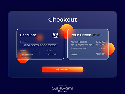 Credit Card Checkout | #DailyUI #002 card checkout dailyui design ui web design