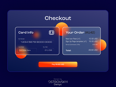 Credit Card Checkout | #DailyUI #002