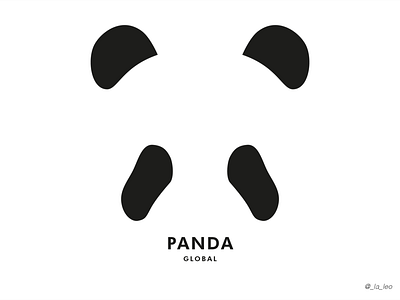 03 PANDA GLOBAL design illustration logo vector