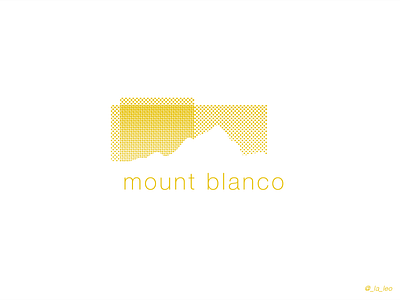 08 mount blanco design illustration logo vector