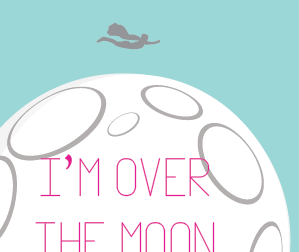 Im over the moon for you by Yasmine Gonzalez on Dribbble