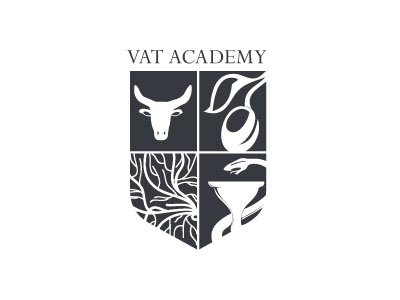 VAT Academy logo design 1 academy arterial blood bull coat of arms crest design logo medical olive shield sketch spain toro