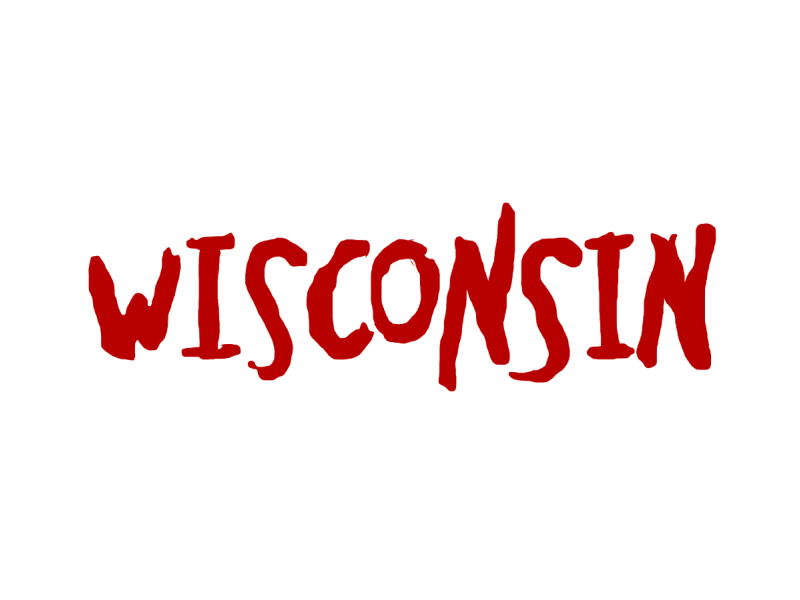Wisconsin - Paint Splatter paint photoshop red text wisconsin