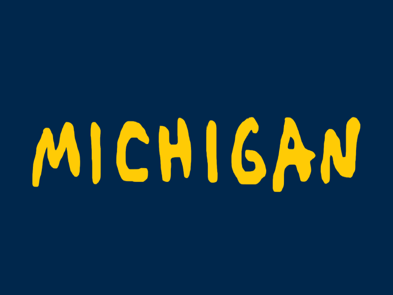 Michigan Falling Paint blue michigan paint photoshop yellow