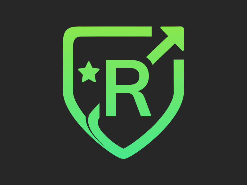 RISE Logo - Animated after effects app arrow badge gif logo r soccer sports star