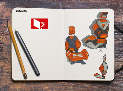 Product design/ car seat car design illustration sketch sketchbook