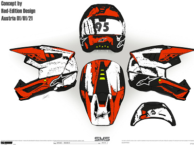 Alpinstars helmet contest #2 alpinestars branding design illustration red edition sketchbook