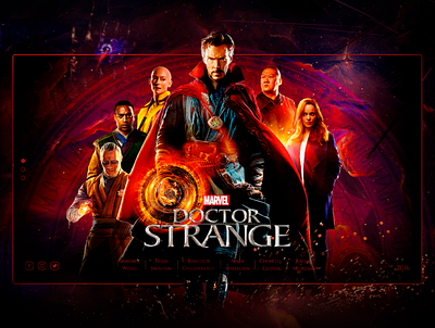 Doctor strange concept design doctor strange marvel ui ux web