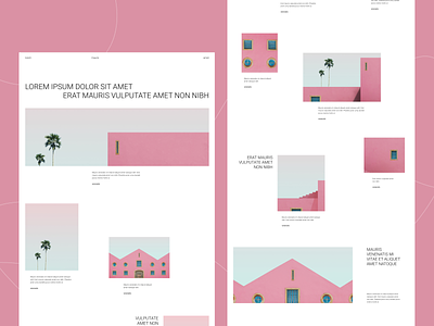 Web-design experiment concept design figma pink ui ux web website