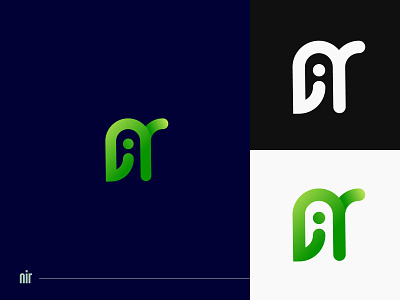 nir logo 2022 abstract logo app appicon best gradient color logo branding colorful gradient logo in logo logos logotype mark minimal modern monogram ni nir symbol typography