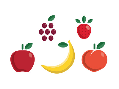 Some Juicy Illustrations — WIP colorful fruit illustration