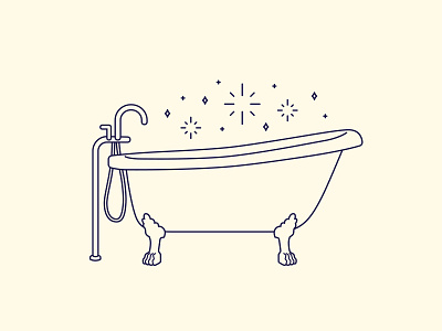Magic Bath bath bathbomb magic monoline simple tub