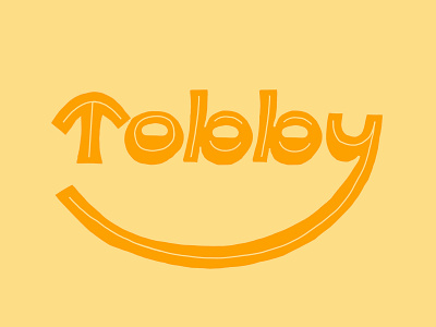 Tobby — typecooker elf happy inline ipad lettering lettering artist organic procreate type design typecooker