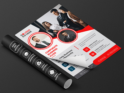 Corporate Business flyer template design