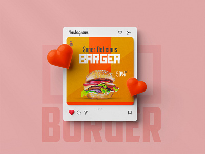 Burger Post Design efaysal