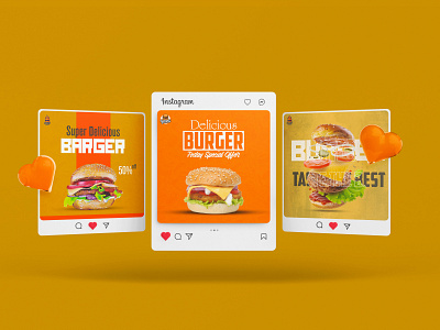 Special Burger Social media Post Design efaysal