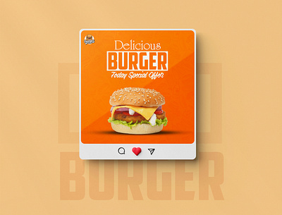 Burger Post Design efaysal