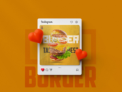 Burger Social Media Post