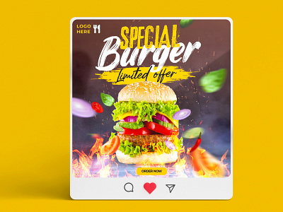 Burger Post Design efaysal