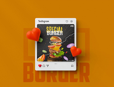 Special Burger Post Design efaysal