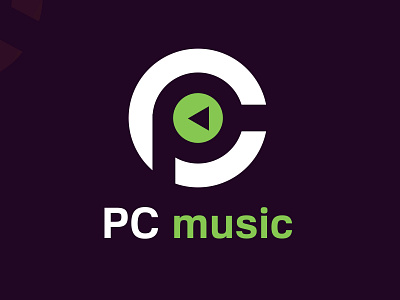 P + C letter logo
