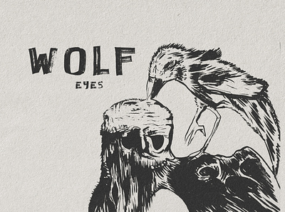 Wolf eyes poster design graphic design illustration illustrator typography