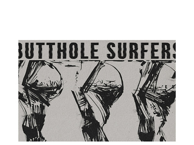 Butthole surfers poster. bands design graphic design illustration illustrator music typography