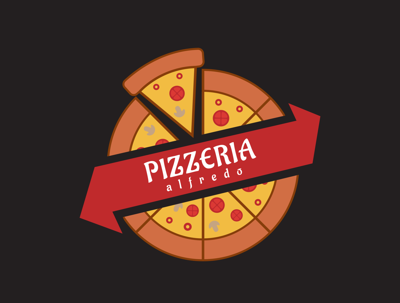 PIZZERIA ALFREDO by MST SURAYIA AHMED on Dribbble