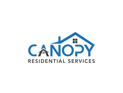 CANOPY RESIDENTIAL SERVICES branding design fiverr design fiverr.com fiverrgigs graphic design house illustration logo real estate ui