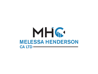 Melessa Henderson CA Ltd accounting accounts branding creative logo finance fiverr.com illustration logo design logomark mhc ui