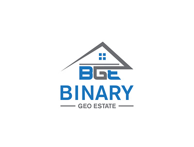 BINARY GEO ESTATE architectural activities branding construction house logo design logo desing real estate unique