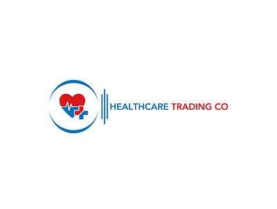 HEALTHCARE TRADING CO branding clinic healthcare heart hospital logo design love medical unique