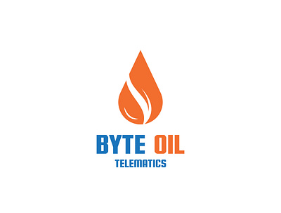 BYTE OIL TELEMATICS branding fire flame illustration logo design oil ui unique