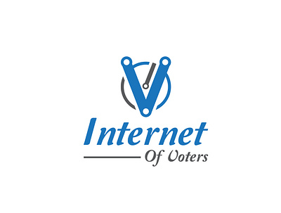 Internet of voters fiverr design illustration logo design ui v v logo design
