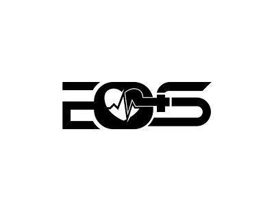 EOS care clinic eoc graphic design health hospital illustration logo design medical word logo